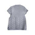 thumbnail image 3 of hirigin Women Fashion Wild Knitted Tops Solid Color Round Neck Short Sleeve Buttons Tie-Up Front Shirts Pockets Casual Streetwear, 3 of 9