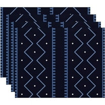 Simply Daisy Mudcloth Geometric Print Placemat, Set of 4