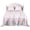 Pink Rose Floral, variant on Lirex Satin Sheet Set Twin XL, 3-Piece, 14" Deep Pocket, Soft Microfiber, Cream Leopard