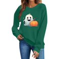 thumbnail image 3 of VKOYWKM Sweatshirts for Women Halloween Spooky Season Graphic Pullover Top Cute Crewneck Sweatshirt Oversized Long Sleeve Fall Sweatshirts, 3 of 6
