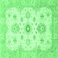 thumbnail image 1 of Ahgly Company Indoor Square Oriental Emerald Green Traditional Area Rugs, 5' Square, 1 of 4