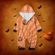 thumbnail image 1 of Family Halloween Pjs Matching Sets Halloween Print Long Sleeve Zippered One Piece Pajama Hooded Jumpsuit Winter Halloween Pjs Family Set, 1 of 4