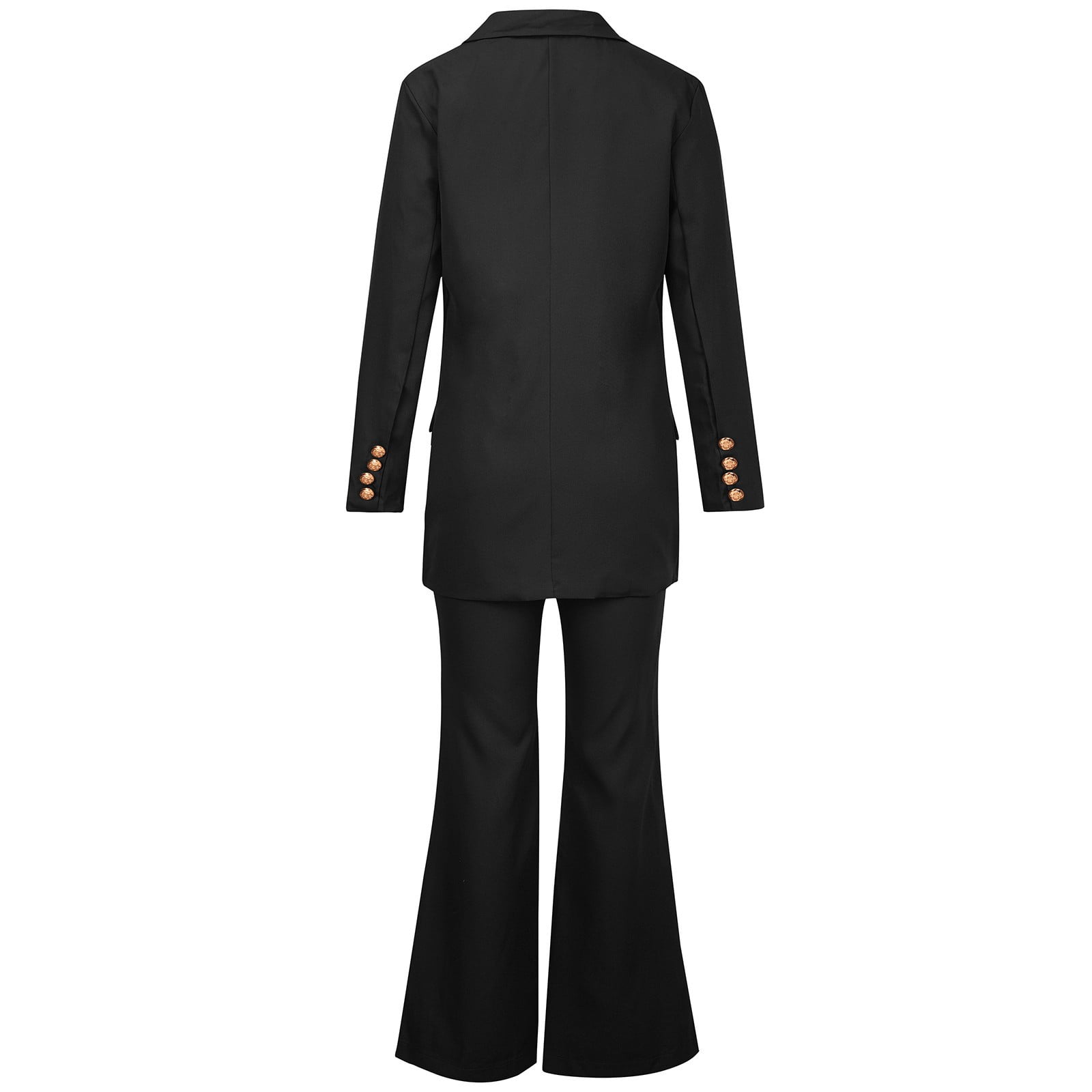 ibuvkizy Two Piece Sets for Women Clearance,Summer Casual Outfit Sets,Women Jogger Outfit Plus Size,Women's Long Sleeve Solid Suit Pants Casual Elegant Business Suit Sets,Womens Clothing