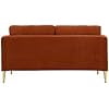 60.63 Wide upholstered loveseat