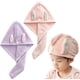 thumbnail image 1 of 2 packs of turban towel super absorbent and quick-drying hair towel, cute shower cap, 1 of 5