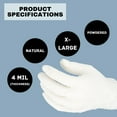 thumbnail image 2 of Shield Industrial Latex Powdered Gloves X-Large 4.5 Mil Disposable 1000 Gloves for Lab Research, Painting, Prep Cooking, 2 of 6