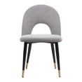 thumbnail image 3 of Menlo Dining Chair Gray Dining Chair, Modern Style, Soft and smooth velvet fabric, Plywood, Indoor Dining, 3 of 5
