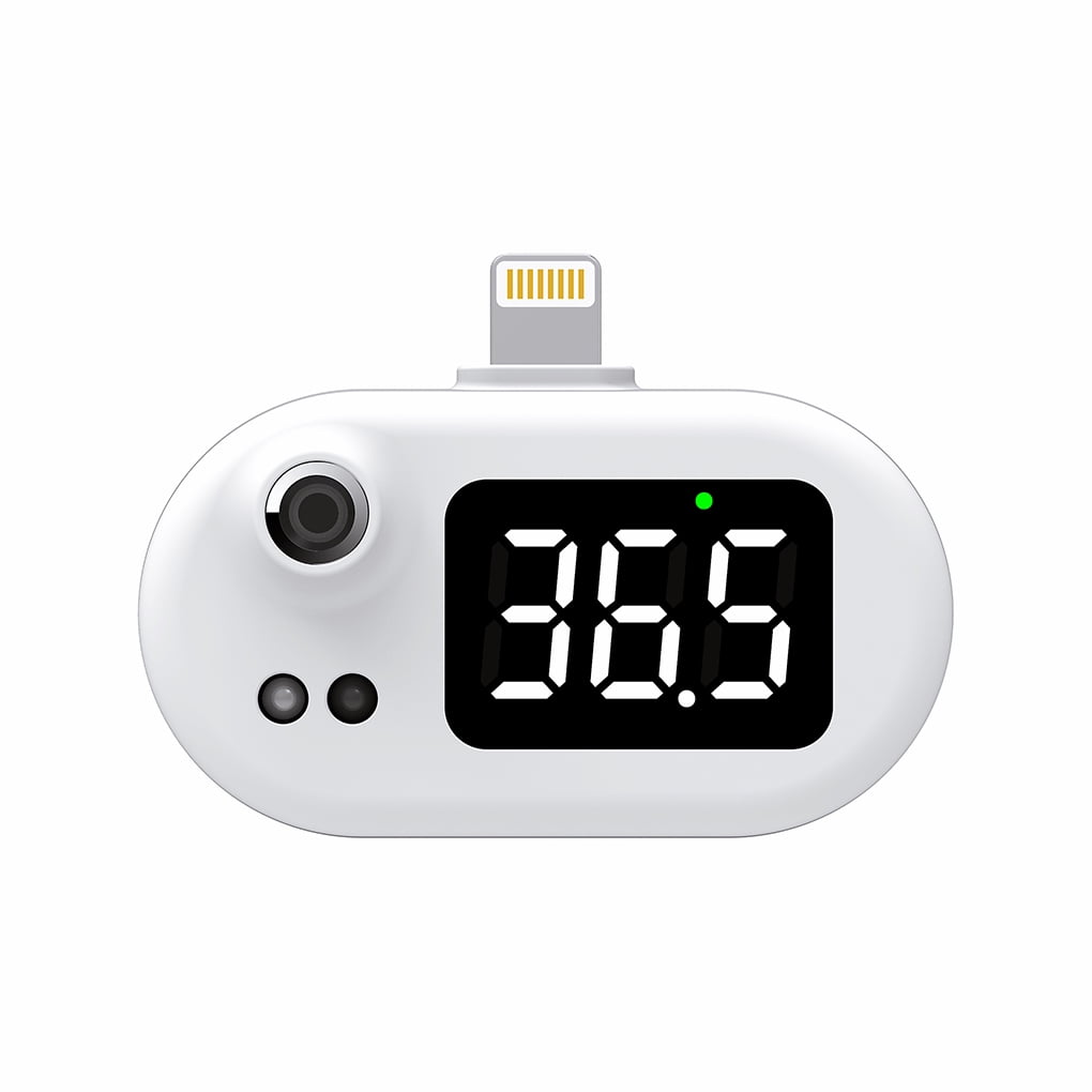 Phone Thermometer Non Contact Digital Mini Thermometer Portable Smart Temperature Measurement, for Apple