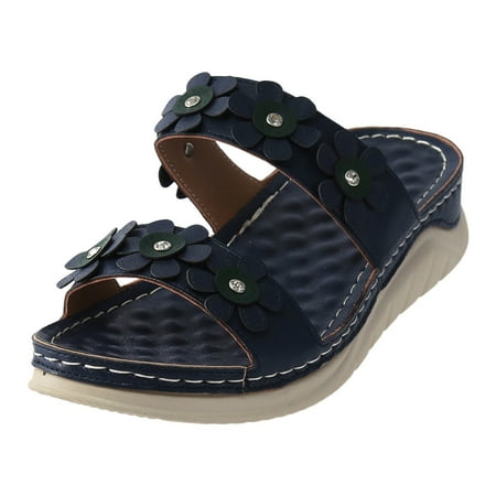 

fvwitlyh Rainbow Sandals Women Womens Summer Espadrille Wedge Wedge Wedge Sandals Ankle Buckle Strap Closed Toe Shoes