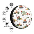 thumbnail image 4 of Kdxio Spare Tire Cover for RV Trailer, Waterproof Wheel Cover,Camper Spare Tire Cover Fit for Rv SUV Truck Travel Trailer 14 inch-Excavator, 4 of 8