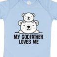 thumbnail image 4 of Inktastic My Godfather Loves Me Godson Bear Boys or Girls Baby Bodysuit, 4 of 5