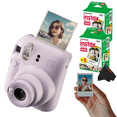 thumbnail image 4 of Fujifilm Instax Mini 12 Instant Film Camera ( Lilac Purple ) Fujifilm Instax Mini Twin Film bundle ( 40 Sheets ), 4 of 5