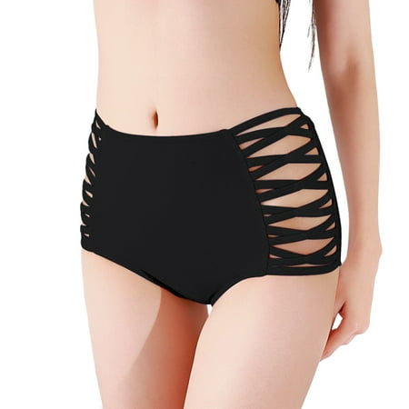 Huowey Women Swimwears Seaxy Bikini Bottoms Tie Side Brazilian Beachwear Sexy Swim Bottom Bohemian Bathing Suit Honeymoon Cruise Trendy Wear