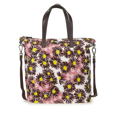 Prada Nylon Tote - Prada Printed Nylon Tote - Bordeaux Margherita