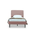 thumbnail image 5 of Manhattan Comfort Heather Modern Glam Velvet Twin Bed in Blush Pink, 5 of 10