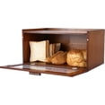 thumbnail image 2 of ETMI Vintage Bread Box for Kitchen Countertop - Retro Brown Bread Storage Box Breadbox, 2 of 5