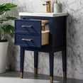 thumbnail image 6 of Clara 20" Single Bathroom Vanity with Porcelain Top - Blue, 6 of 10
