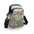 thumbnail image 2 of HELLHERO Shoulder Bags for Adult Casual Use Insect Floral Art Crossbody Bag 2 Zippers, 2 of 6