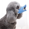thumbnail image 2 of Bozal de silicona para perro, a prueba de mordeduras, cómodo, con forma de boca de pato, para entrenamiento canino, azul, talla M, 2 of 2
