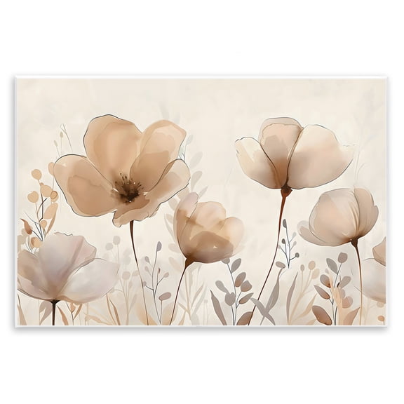 Stupell Industries Neutral Wildflowers Floral Blossoms Wall Plaque Art, design by Creative Studio
