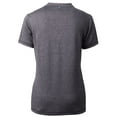 thumbnail image 3 of Women's Cutter & Buck Heather Charcoal Creighton Bluejays Forge Blade V-Neck Top, 3 of 3
