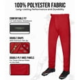 thumbnail image 7 of Exxact Sports Proline Full Length Baseball Pants Youth with Stripes, Relaxed Fit Open Bottom Boys Baseball Pants (Red/Black, YXL), 7 of 7