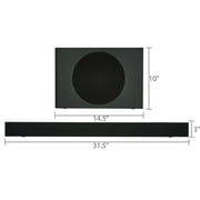 onn Bluetooth 2.1 Channel Soundbar System with Dolby Atmos, 32, Black