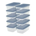thumbnail image 1 of Sterilite Set of (10) 5.7 Liter Storage Boxes, Blue, 1 of 5