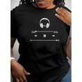 thumbnail image 1 of T-Shirt Graphique Inspiré de la Musique pour Femmes - Col Rond Confortable à Manches Courtes, Parfait pour l'Été et la Fête des Pères, Fête des Mères, Nouvel An, Festival de Printemps, Saint-Valentin, Fête de l'Indépendance, 1 of 7