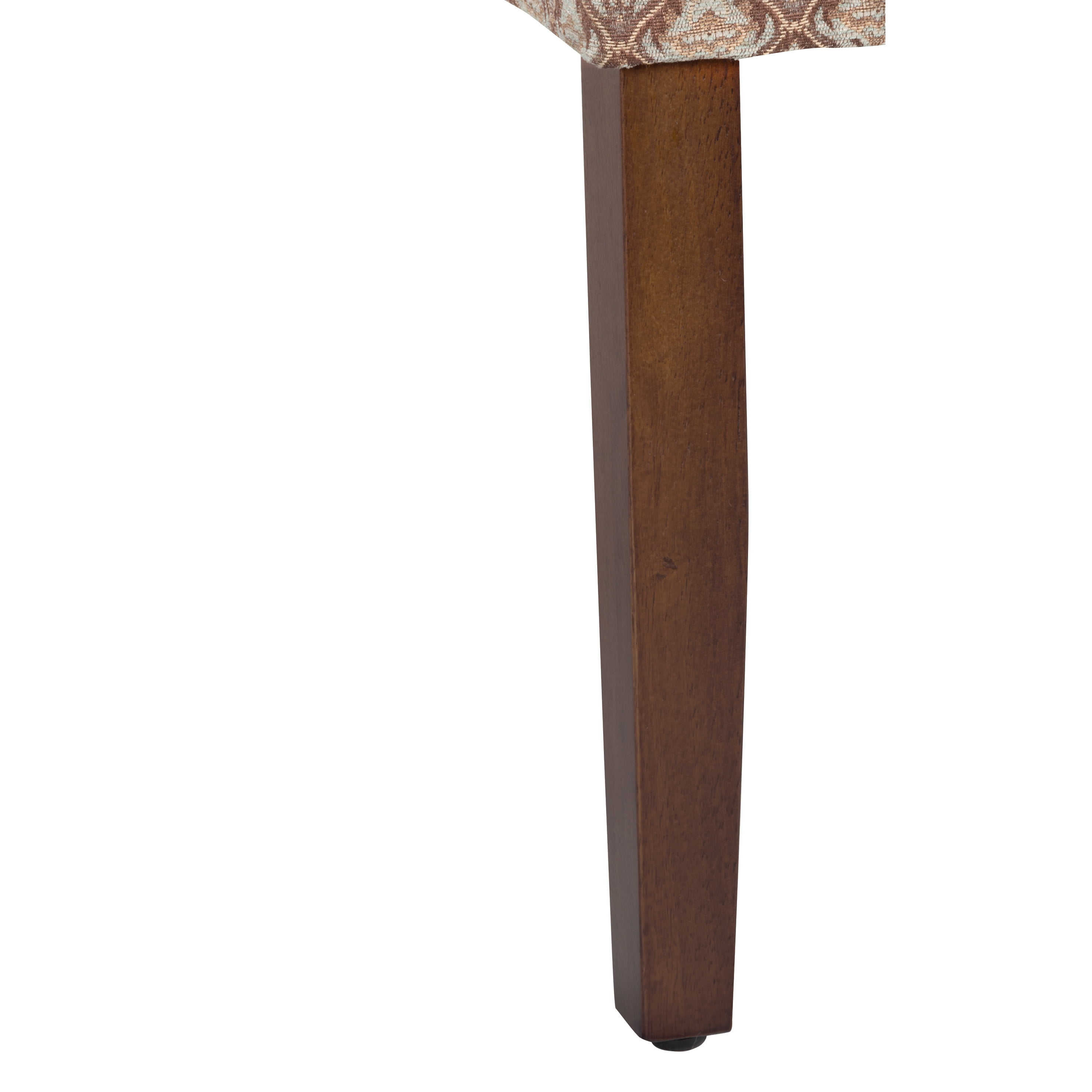 HomePop Parsons Dining Chair, Brown and Blue Fabric