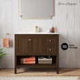 thumbnail image 2 of Château 36" Freestanding Bathroom Vanity in Brown Oak with Sink Top, 2 of 9