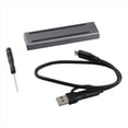 thumbnail image 3 of Carcasa de Disco Duro SSD M.2 NVMe NGFF Caja de Disco Duro de Protocolo Dual RGB Luz Fría Caja de Disco Duro Multifunción Conveniente, 3 of 5