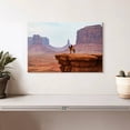 thumbnail image 2 of Elephant Stock Cowboy Of Monument Valley Wall Art - Horizontal Canvas Wall Art - Living Room Wall Decor - Our America Canvas - Brown And Gray Decor - 12" x 8", 2 of 8