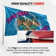 thumbnail image 2 of Fun Flags Good Vibes High Tides Flag - Durable and Weather Resistant Beach Flags, Vibrant Color Funny Banner, 3x5 Indoor And Outdoor Flag, Yard Lawn Outdoor Decor, 2 of 5
