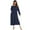 Navy, variant on AherBiu Nightgowns for Women Long Sleeve Zip up Hoodie Pajamas Sleepwear Loose Fitted Comfy Maxi Sleep Dress
