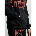 thumbnail image 6 of Stranger Things Starry Logo Adult Black Long Sleeve Hooded Sweatshirt-Medium, 6 of 6