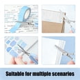 thumbnail image 4 of Portable Pen Style Scissors with Safety Rounded Tip - Stainless Steel Blades for Office Travel, Compact Lightweight Design with Protective Cover for Safe Use,Light Blue, 4 of 5