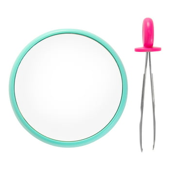 Conair 12x Magnifying Mirror with Pointed Tweezers Perfect for Bikini Line, Eyebrows, and All Personal Grooming on the Go