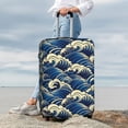 thumbnail image 7 of Pofeuu Japanese Water Wave Print Luggage Suitcase Cover Protector Luggage Washable Covers Aesthetic for 18/24/28/32 inch Luggage（No luggage included）-Medium, 7 of 7