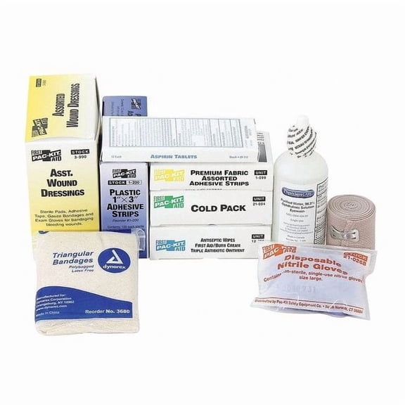 First Aid Only Complete Refill or Kit,165pcs,3x10",WHT 6095