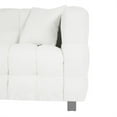 thumbnail image 5 of Yesfashion 102 Inch Teddy Velvet Sofa, With 2 Throw Pillows, Hardware Feet,&nbsp;Mid Century Indoor Couch, Upholstered Couch for Living Room, Bedroom, Apartment, 5 of 9