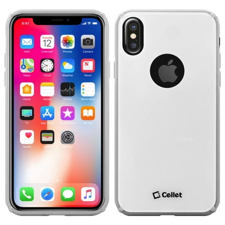 iPhone X Case, Slim Hard Case for Apple iPhone X - by Cellet - White