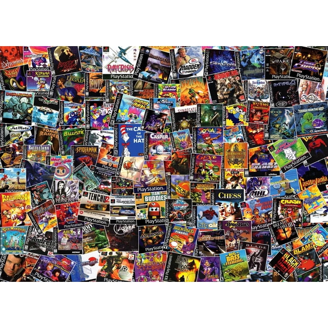 Jigsaw Puzzle Toynk, caja de videojuegos, collage, 1000 piezas