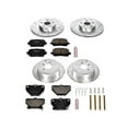 thumbnail image 3 of PowerStop Front and Rear Z23 Evolution Sport Carbon-Fiber Ceramic Brake Pad and Drilled & Slotted Rotor Kit Fits: PONTIAC TOYOTA Select Models K2317, 3 of 10