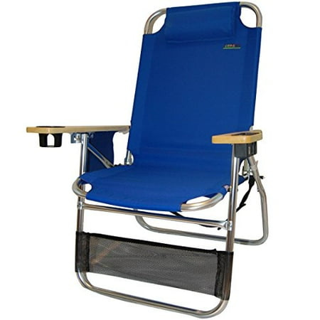 Copa Big Papa 4 Position Folding Aluminum Beach Lounge Chair | Walmart ...