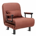 thumbnail image 4 of Topbuy Folding Sofa Bed Sleeper Armchair Lounge Couch 5 Position Home Furniture Coffee, 4 of 10