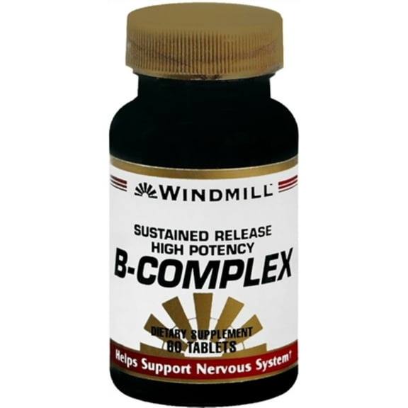 Windmill Vitamin B-Complex Tablets Sustained Release 60 Tablets