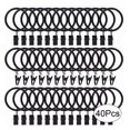 thumbnail image 1 of Hanging Drapery Drapes Clip, Robust Black Clip On Curtain  38mm  for Bars, 1 of 8