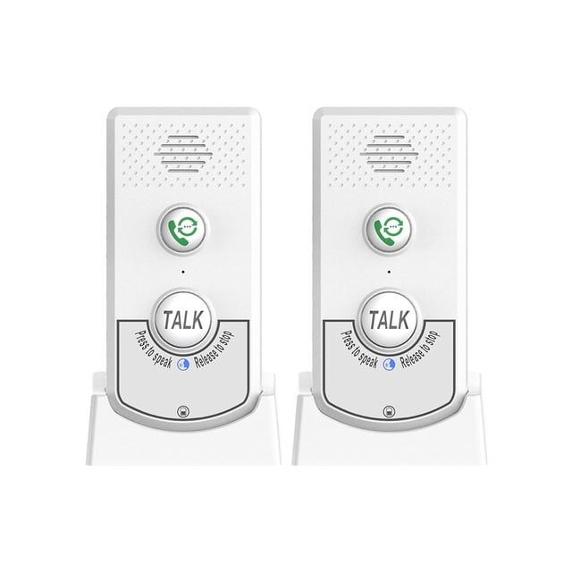 2 Pack Intercoms Wireless for Home Voice Bidirectional Caller Home Ultra Long Distance Portable Wireless Voice Interphone Elderly Caller Room to Room Communication Intercom Two Way Ringtone Call