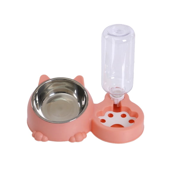 Kraoden Automatic Pet Feeder and Water Dispenser with Removable Stainless Steel Bowl for Dogs and Cats, Versatile Pet Waterer and Food Dispenser, Easy to Clean, Multi-Use Design